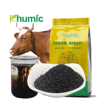 Khumic supply 100% water soluble fertil Flakes Humic Axit with Low Price Leonardite Source Sodium Humate flakes
